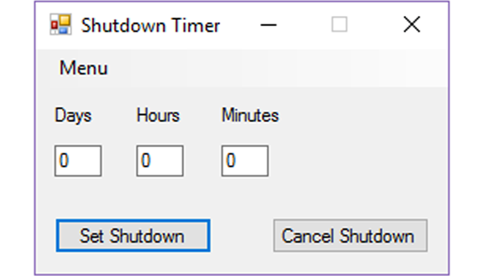 Shutdown Timer